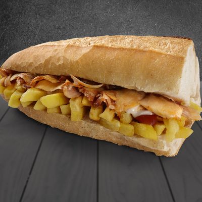 Yarım Ekmek Arası Tavuklu Patso