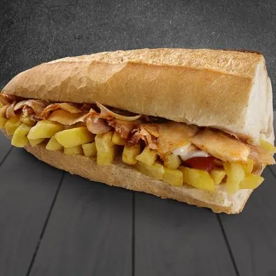 Yarım Ekmek Arası Tavuklu Patso